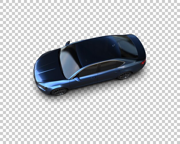 Ilustración de renderización 3D de automóviles modernos aislados en el fondo