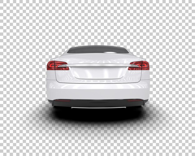 Ilustración de renderización 3D de automóviles modernos aislados en el fondo