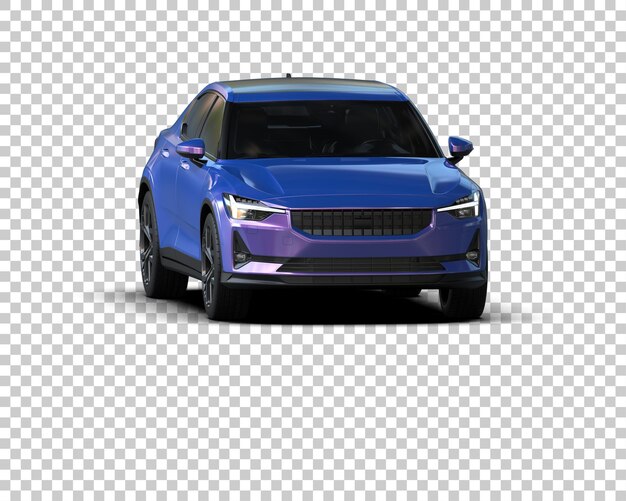 Ilustración de renderización 3D de automóviles modernos aislados en el fondo