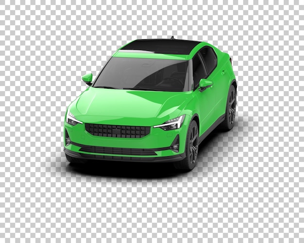 Ilustración de renderización 3D de automóviles modernos aislados en el fondo