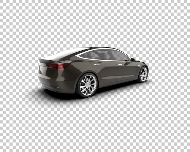Ilustración de renderización 3D de automóviles modernos aislados en el fondo