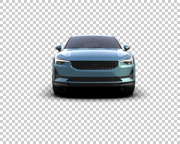 Ilustración de renderización 3D de automóviles modernos aislados en el fondo