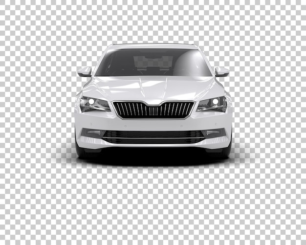 Ilustración de renderización 3D de automóviles modernos aislados en el fondo