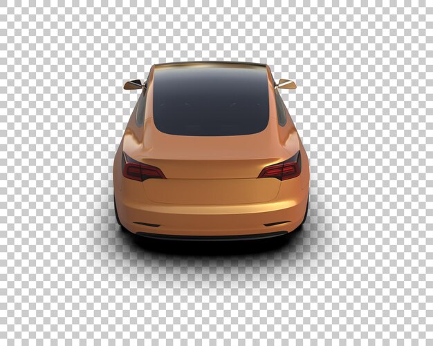 Ilustración de renderización 3D de automóviles modernos aislados en el fondo