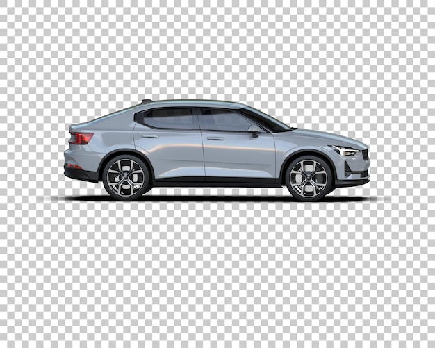 Ilustración de renderización 3D de automóviles modernos aislados en el fondo