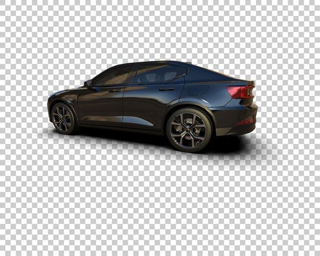 Ilustración de renderización 3D de automóviles modernos aislados en el fondo