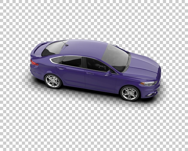 Ilustración de renderización 3D de automóviles modernos aislados en el fondo
