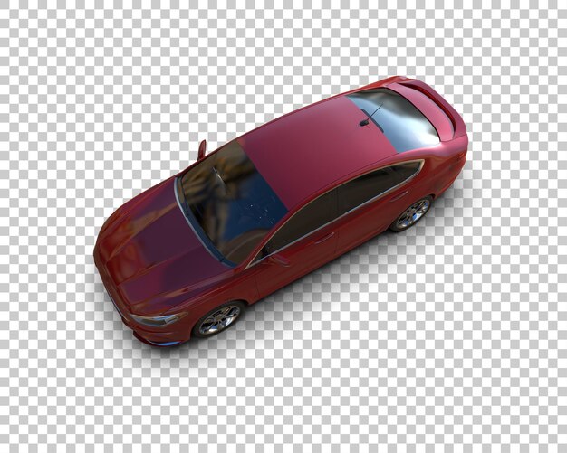 Ilustración de renderización 3D de automóviles modernos aislados en el fondo