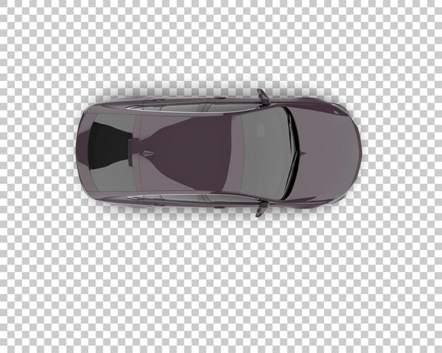Ilustración de renderización 3D de automóviles modernos aislados en el fondo