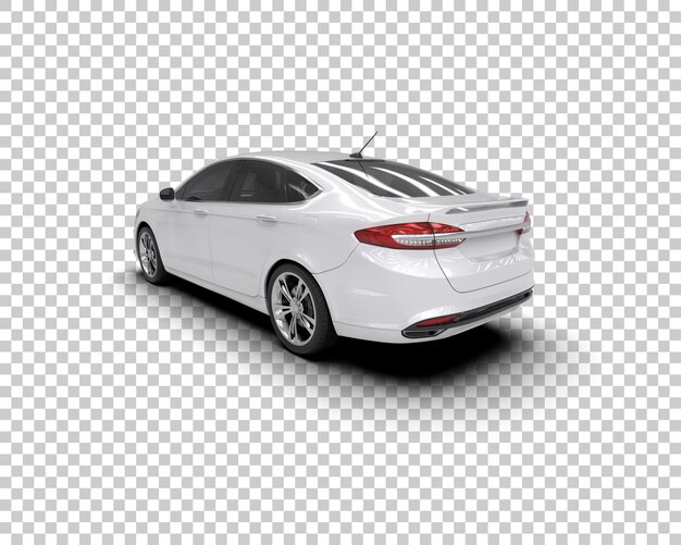 Ilustración de renderización 3D de automóviles modernos aislados en el fondo