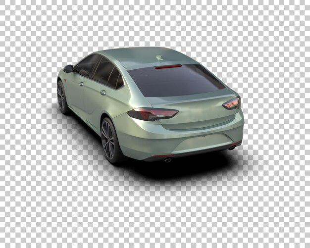 Ilustración de renderización 3D de automóviles modernos aislados en el fondo