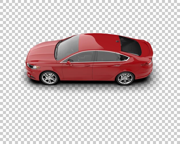 Ilustración de renderización 3D de automóviles modernos aislados en el fondo