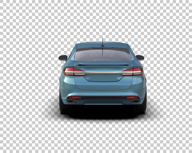 Ilustración de renderización 3D de automóviles modernos aislados en el fondo