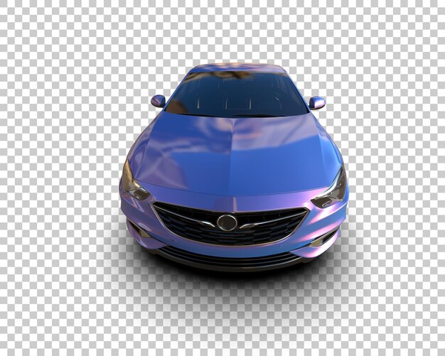 Ilustración de renderización 3D de automóviles modernos aislados en el fondo