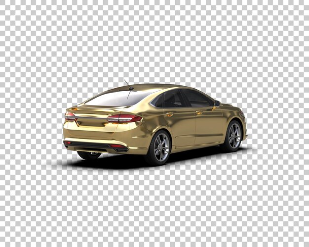 Ilustración de renderización 3D de automóviles modernos aislados en el fondo