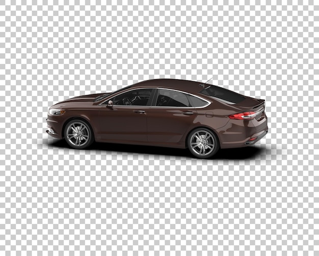 Ilustración de renderización 3D de automóviles modernos aislados en el fondo