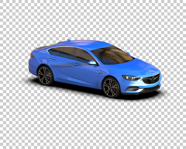 Ilustración de renderización 3D de automóviles modernos aislados en el fondo
