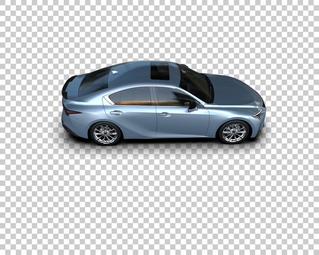 Ilustración de renderización 3D de automóviles modernos aislados en el fondo