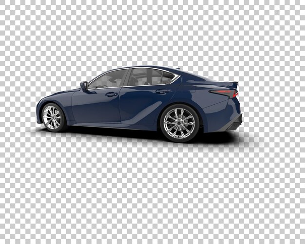 Ilustración de renderización 3D de automóviles modernos aislados en el fondo