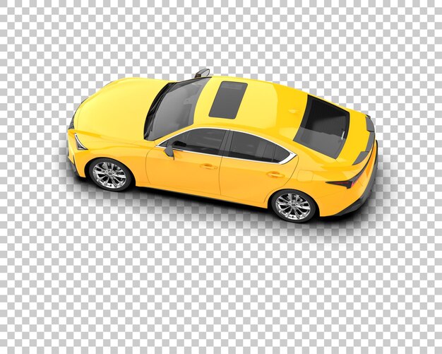 Ilustración de renderización 3D de automóviles modernos aislados en el fondo