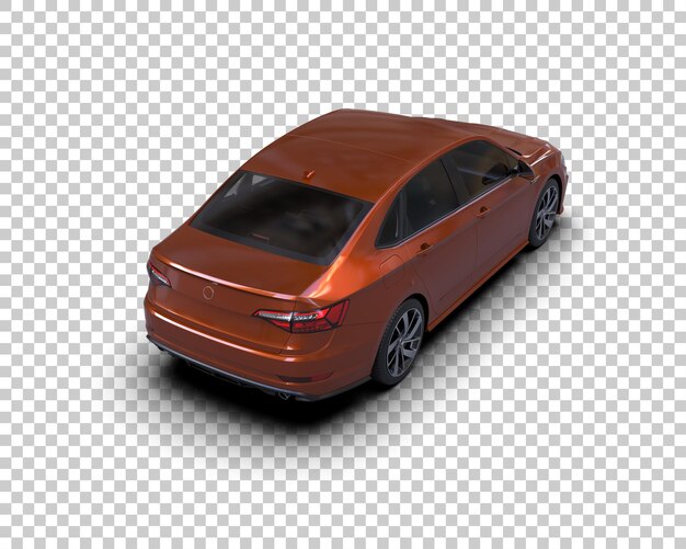 Ilustración de renderización 3D de automóviles realistas aislados en el fondo