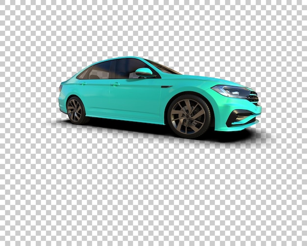 Ilustración de renderización 3D de automóviles realistas aislados en el fondo