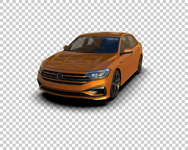 Ilustración de renderización 3D de automóviles realistas aislados en el fondo