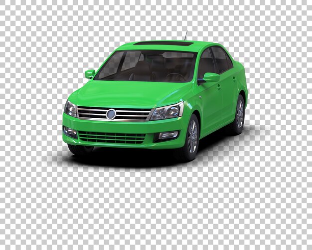 Ilustración de renderización 3D de automóviles realistas aislados en el fondo