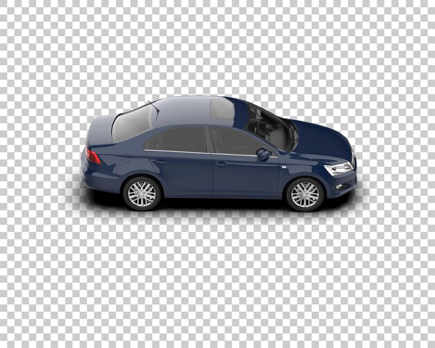 Ilustración de renderización 3D de automóviles realistas aislados en el fondo