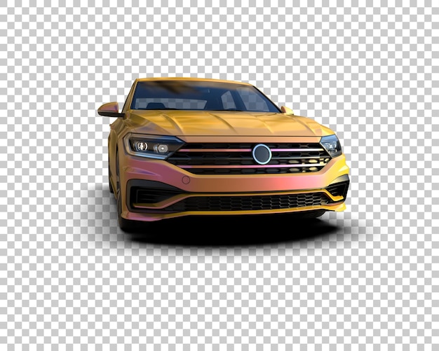 Ilustración de renderización 3D de automóviles realistas aislados en el fondo