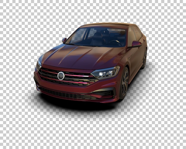 Ilustración de renderización 3D de automóviles realistas aislados en el fondo