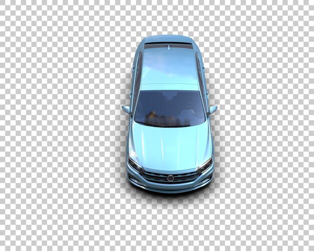 Ilustración de renderización 3D de automóviles realistas aislados en el fondo