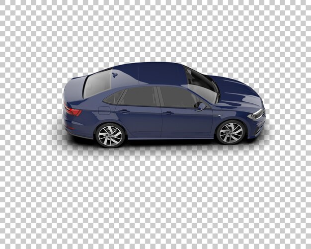 Ilustración de renderización 3D de automóviles realistas aislados en el fondo