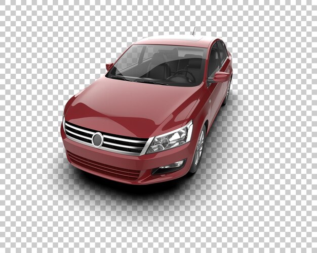 Ilustración de renderización 3D de automóviles realistas aislados en el fondo