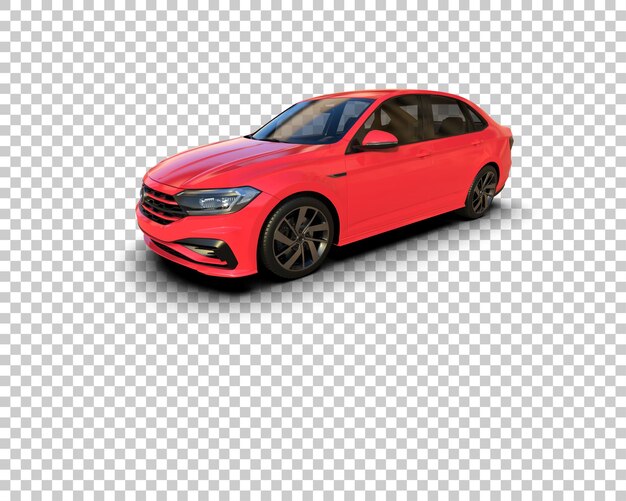 Ilustración de renderización 3D de automóviles realistas aislados en el fondo