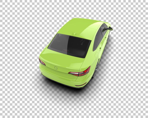 Ilustración de renderización 3D de automóviles realistas aislados en el fondo