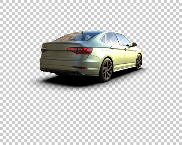 Ilustración de renderización 3D de automóviles realistas aislados en el fondo