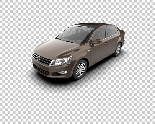 Ilustración de renderización 3D de automóviles realistas aislados en el fondo
