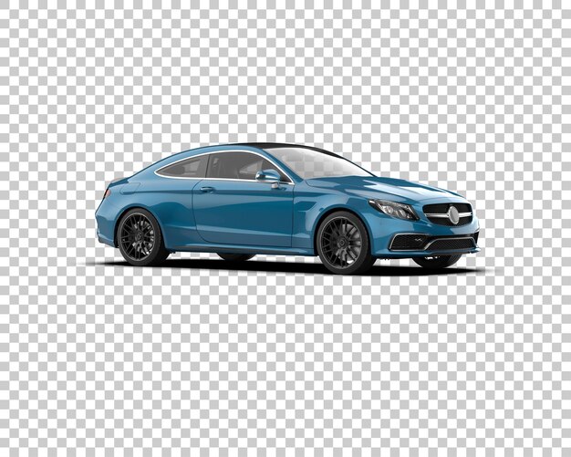 Ilustración de renderización 3D de automóviles realistas aislados en el fondo