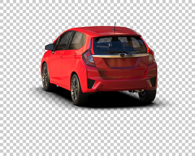 Ilustración de renderización 3D de automóviles realistas aislados en el fondo
