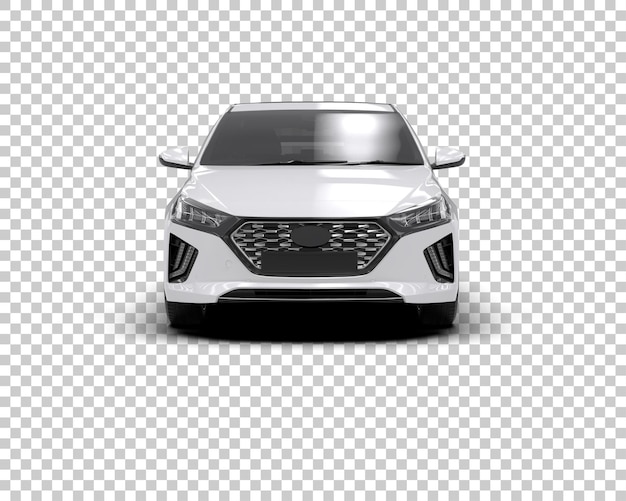 Ilustración de renderización 3D de automóviles realistas aislados en el fondo
