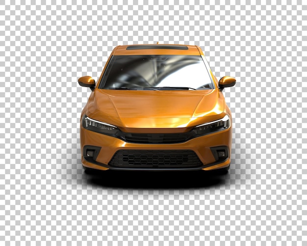 Ilustración de renderización 3D de automóviles realistas aislados en el fondo