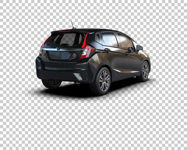 Ilustración de renderización 3D de automóviles realistas aislados en el fondo