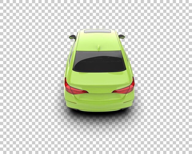 Ilustración de renderización 3D de automóviles realistas aislados en el fondo