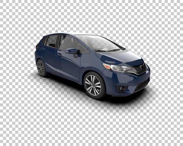Ilustración de renderización 3D de automóviles realistas aislados en el fondo
