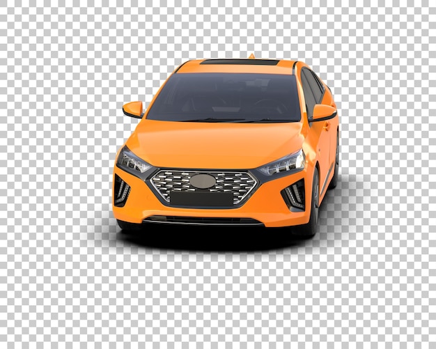 Ilustración de renderización 3D de automóviles realistas aislados en el fondo