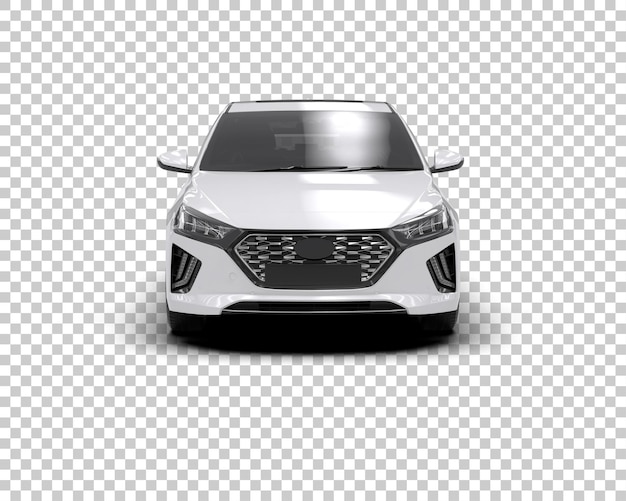 Ilustración de renderización 3D de automóviles realistas aislados en el fondo
