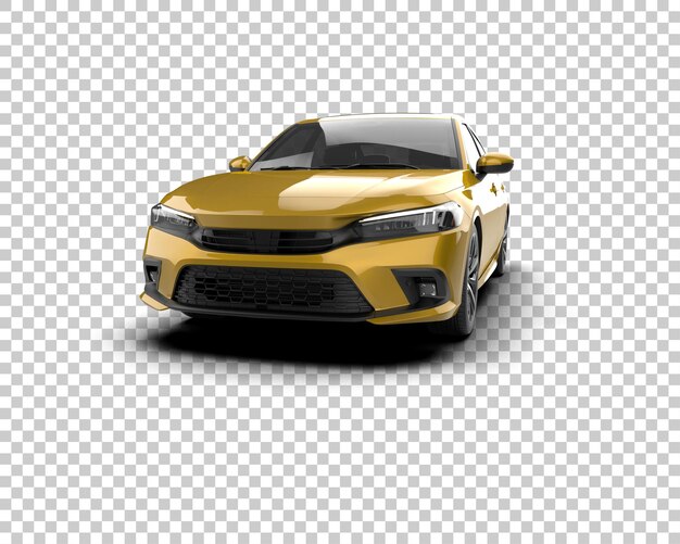 Ilustración de renderización 3D de automóviles realistas aislados en el fondo