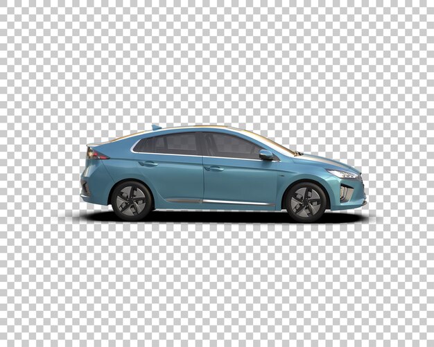 Ilustración de renderización 3D de automóviles realistas aislados en el fondo