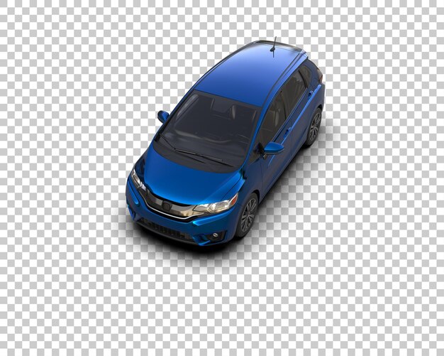 Ilustración de renderización 3D de automóviles realistas aislados en el fondo
